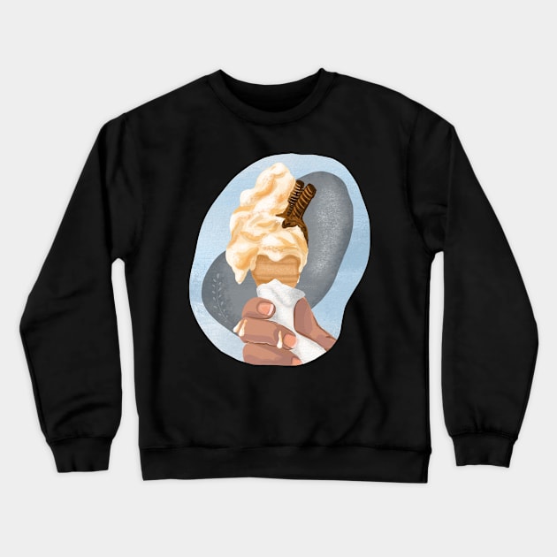 Ice cream Crewneck Sweatshirt by valentyna mohylei